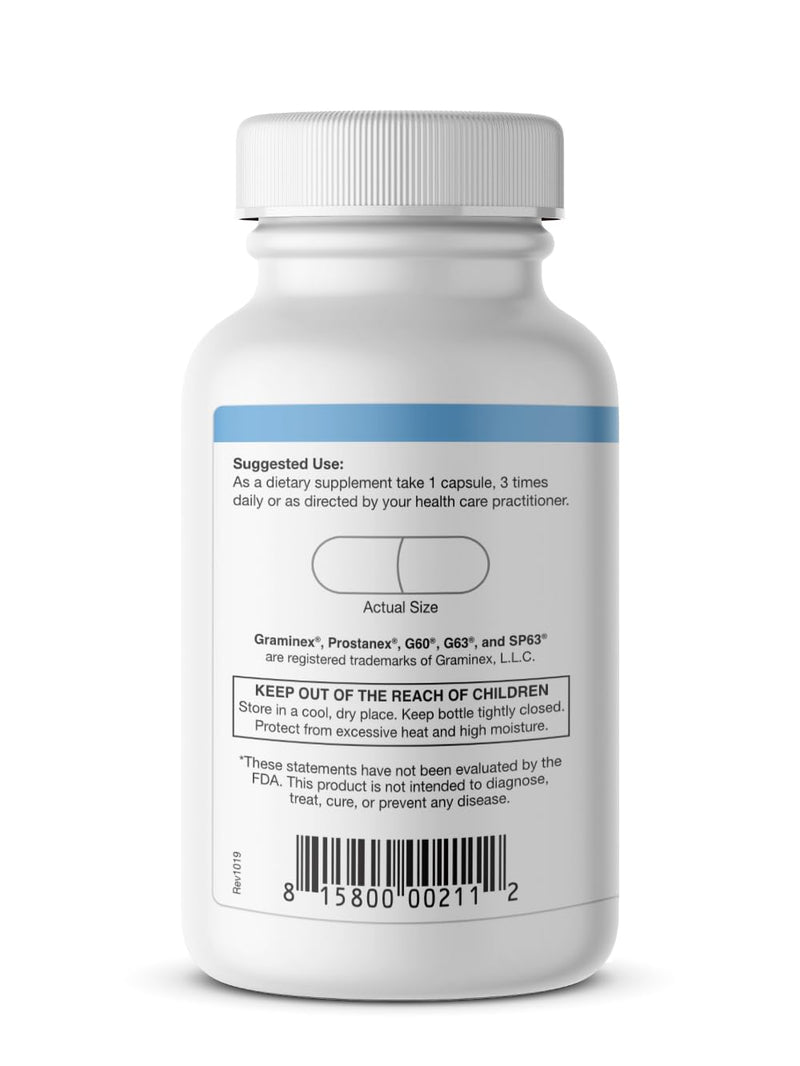 Graminex Prostanex Prostate Supplement: 90 Vegetarian Capsules | Flower Pollen Extract, Saw Palmetto - Support for Bladder Control & Urinary Tract Health, Rye Pollen Extract Made in USA
