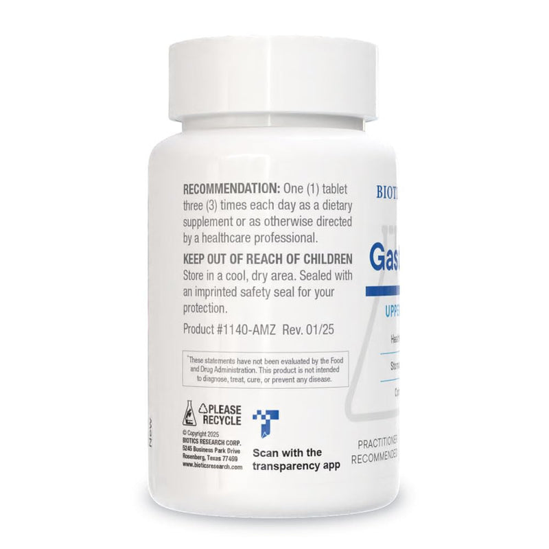 BIOTICS RESEARCH Gastrazyme™ Digestive Support - Supplies Vitamin U Complex, Chlorophyllins, Gamma Oryzanol (from Rice) Supplement Supports Gastrointestinal Health & Gut Lining - 90 Tablets