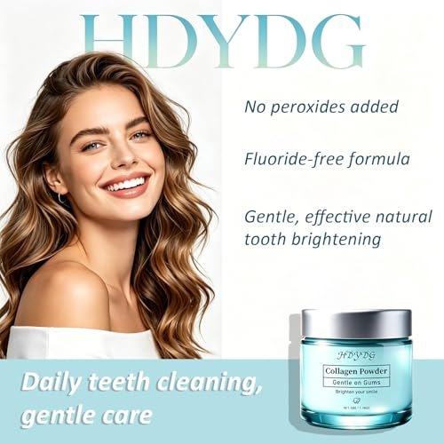 Collagen & Hydroxyapatite Tooth Powder - Natural Daily Oral Care for Teeth and Gums, Enamel Strengthening Mineral Formula to Support Healthy Gums (1) 1