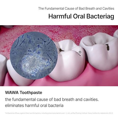 ROROBELL Wawa Toothpaste Made for My Boyfriend's Bad Breath, Sensitive Teeth, Improvement of Gum Problems/Peppermint Flavor/Made with Wasabi I 3.53 fl.oz (Pack of 3) 3.53 Ounce (Pack of 3)