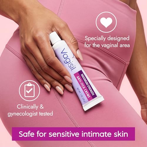 Vagisil Feminine Cream with Benzocaine for Women, 1 oz 1 Ounce (Pack of 1)