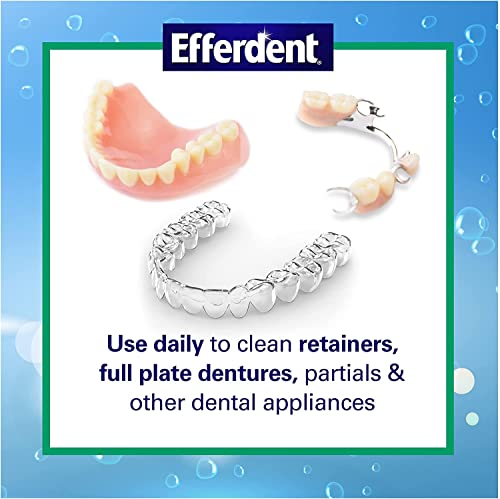 efferdent Retainer Cleaning Tablets, Denture Cleaning Tablets for Dental Appliances, Minty Fresh & Clean, 44 Count, (Pack of 3) 44 Count (Pack of 3)