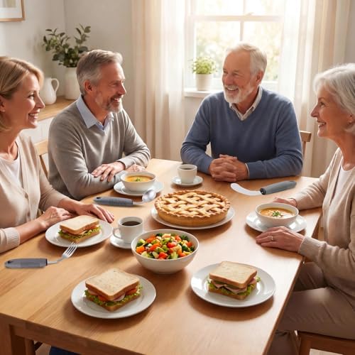 Rocker Knife Adaptive Utensils for Parkinson's & Arthritis, Right‑Handed