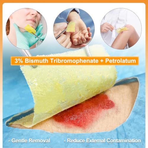 Carbou Medical Xeroform Petrolatum Dressing 2"x2", 25 Pack, Non-Stick Gauze 2"x2" (Pack of 25)