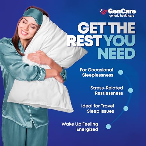 GenCare Nighttime Sleep Aid Diphenhydramine HCl 50mg, 96 Ct (2-Pk) 96 Softgels (Pack of 2)