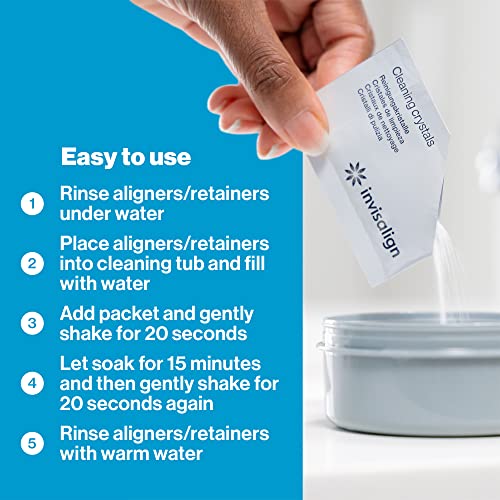 INVISALIGN Cleaning Crystals System with Tub | Aligner and Retainer Cleaner