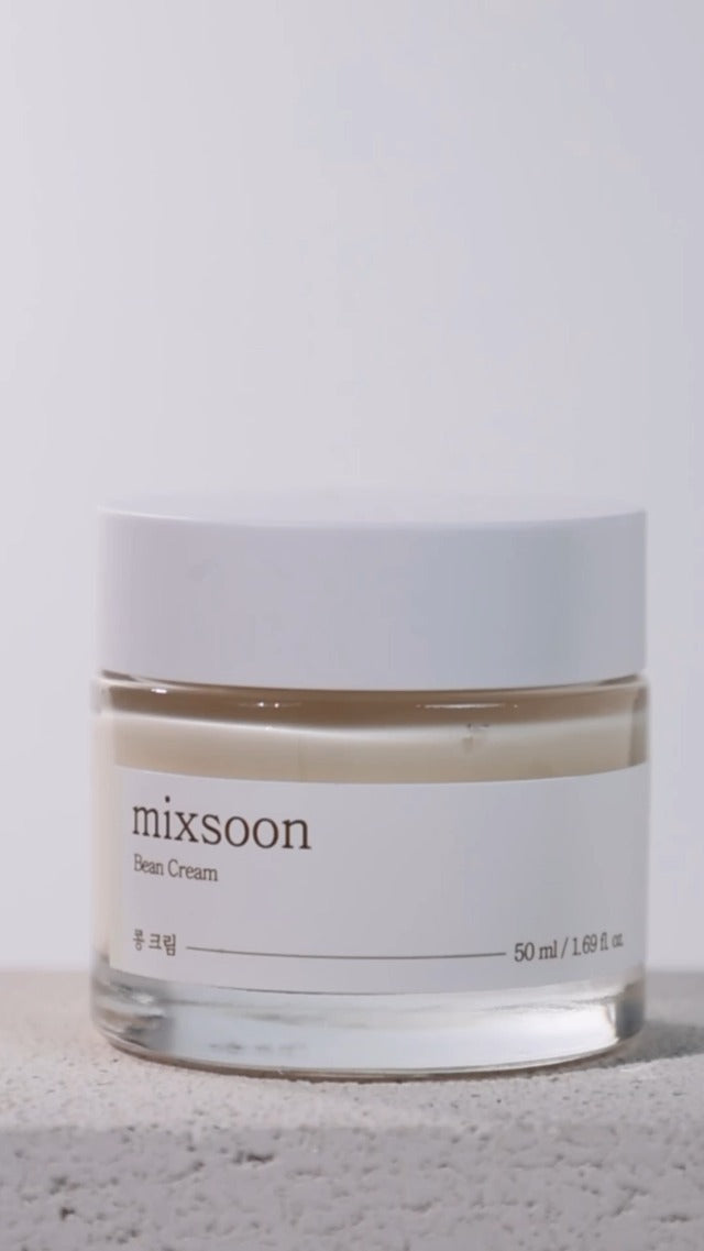 mixsoon Bean Cream-Deep Moisturizer Face Cream, Hydrating and Smoothing for Face, Fermented Soybean Extract, Lightweight Non-Sticky Finish 65ml / 2.19 fl.oz. Korean Glass Skin Care 2.19 Fl Oz (Pack of 1)