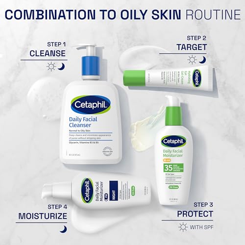 Cetaphil Night Moisturizer for Face, Hydrating Facial Moisturizer with Hyaluronic Acid, All Skin Types, Lightweight and Non-Comedogenic, Dermatologist Recommended for Sensitive Skin, 3oz (Pack of 2) 3 Fl Oz (Pack of 2)
