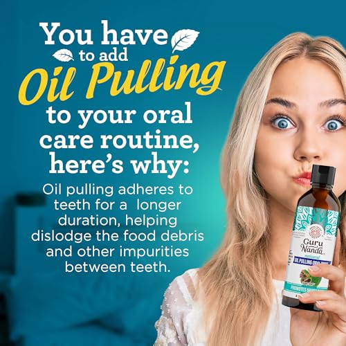 GuruNanda Complete Oral Care Bundle – Sensitive 9-Day Whitening Strips & CocoMint Oil Pulling with Toothbrush & Tongue Scraper for Clean Teeth & Fresh Breath