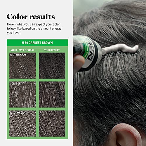JUST FOR MEN Shampoo-In Color, Hair Color, Darkest Brown H-50 (3 Pack) 1 Count (Pack of 3)