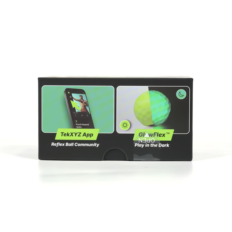 GlowFlex™ Reflex Ball with Counter App, Glow-in-the-Dark | TekXYZ® Online Community for Boxing Ball, Ideal for Coordination, Stress Relief, Home Workouts & Fitness | Stocking Stuffer Gift for All Ages - BeesActive Australia