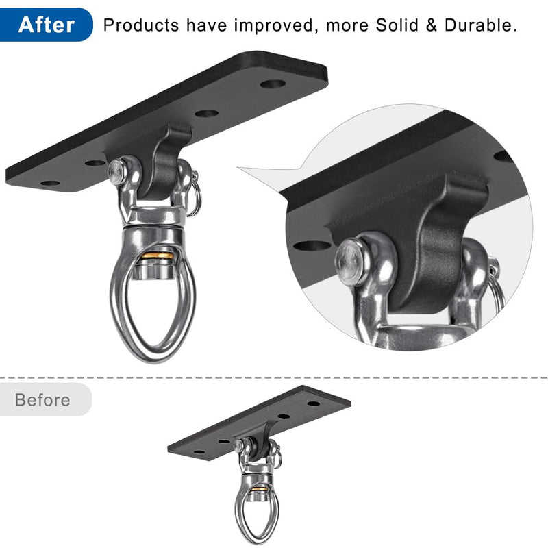 Kipika Heavy Bag Hanger Wall Mount Punching, Rotatable Heavy Duty Boxing Bag Bracket for Home Gym Indoor, Adjustable Length for Kickboxing Bag, Muay Thai Bag,Speed Bag B-Black