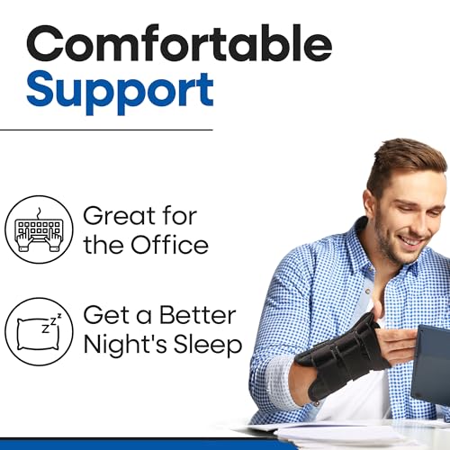 Thumb Spica Splint & Wrist Brace | Both a Wrist Splint & Trigger Thumb Brace to Support Sprains, Tendinosis, De Quervain's Tenosynovitis, Fractures | Arthritis & Carpal Tunnel Pain (Right Hand S/M) Right Small/Medium (Pack of 1)