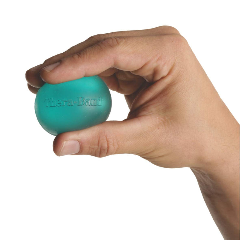 THERABAND Hand Exerciser, Ball For Hand, Wrist, Finger, Forearm, Grip Strengthening & Therapy, Squeeze Ball to Increase Hand Flexibility & Relieve Joint Pain, X-Large Blue, Firm Blue - Firm