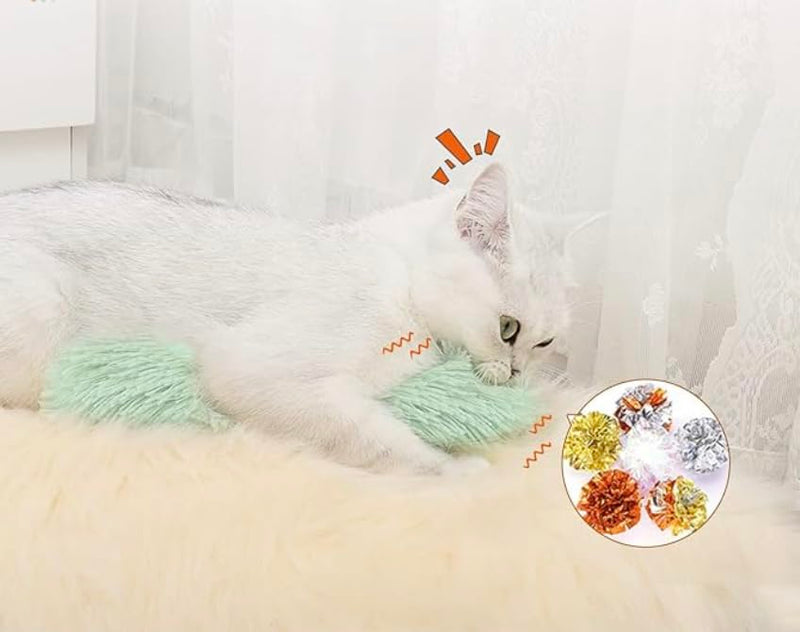 Pet Toys Cat Catnip 2 Pack Toys for Indoor Cat Pillow Interactive Teething Toys for Small Cats Chasing Chewing Exercising