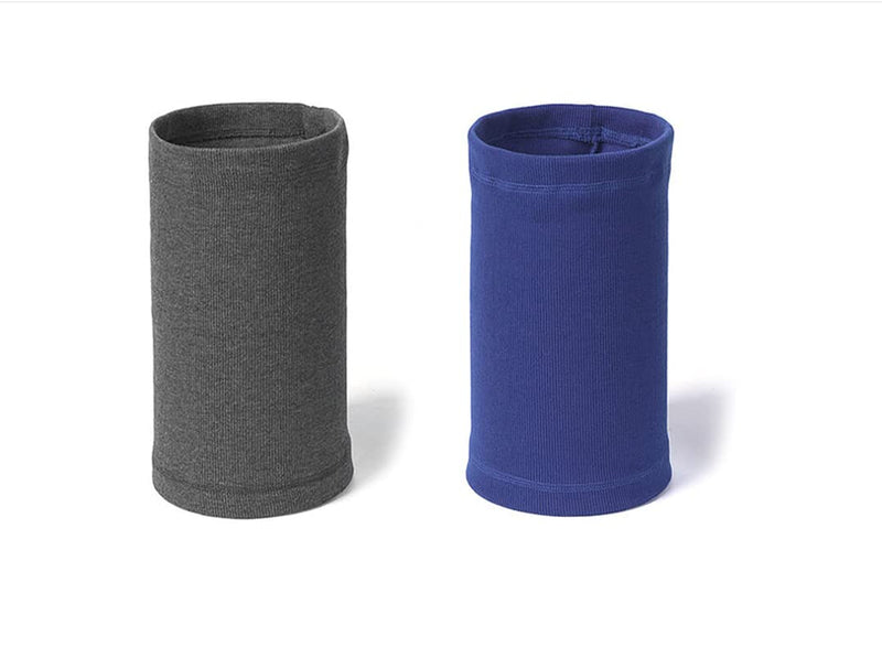 2 Pack Cat Ear Wrap, Anxiety Ear Cover Hematoma Compressionp Cat Snood for Grooming Blue+Grey S 1Blue+1Grey Small
