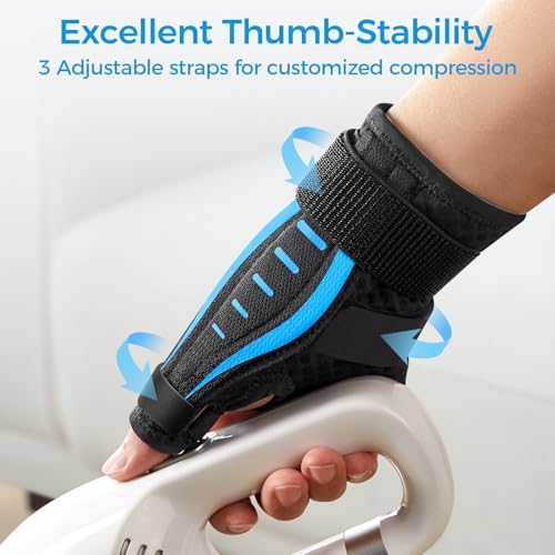 Thumb Brace Right/Left Hand, Thumb Spica Splint Hand Brace for Arthritis Pain and Support, Ergonomical Thumb Stabilizer for Trigger Thumb, CMC, De Quervains Tenosynovitis Pain Relief(XS Blue)