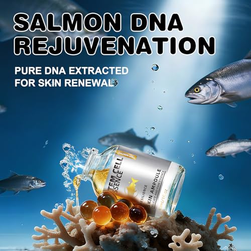Salmon DNA Serum – Salmon DNA Microneedling Serums for Face, Anti-Aging Hydration Booster, Skin Repair, Brightening & Firming Serum for Use with Microneedling, Derma Roller & Pen 1 Fl Oz (Pack of 1)