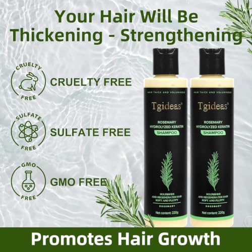 Tgideas Rosemary Biotin Volumizing Shampoo for Thinning Hair, 2Pack Rosemary - Shampoo*2(14.8 Fl Oz)