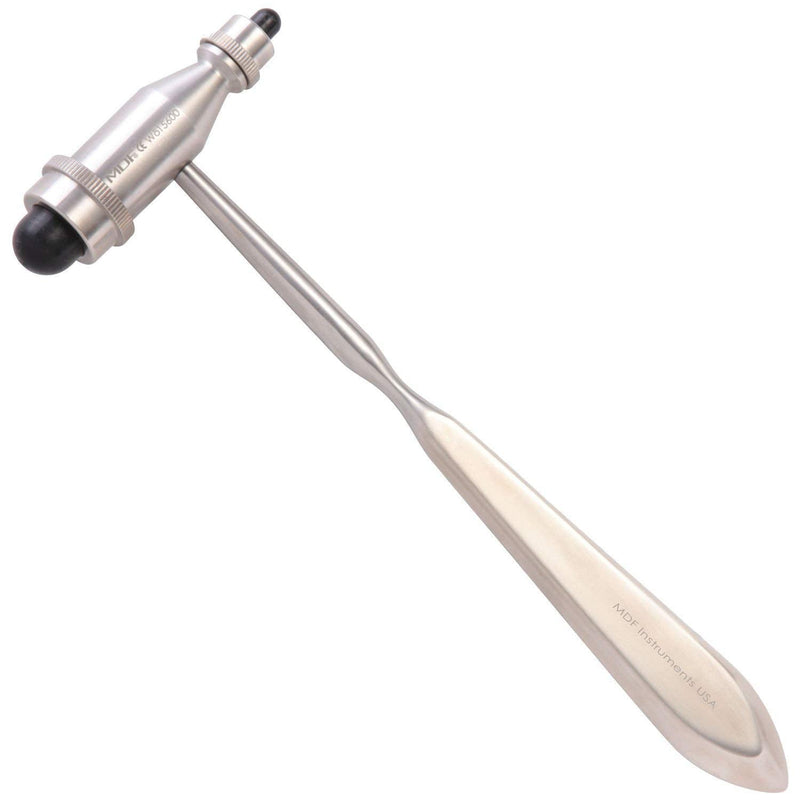MDF Instruments Tromner Neurological Reflex Hammer with Pointed tip Handle for cutaneous and Superficial responses and a MDF LUMiNiX Illuminator Medical Professional Diagnostic Penlight