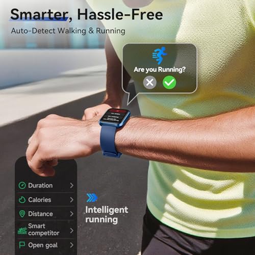Smart Watches for Women Men, 1.85" Smart Watch for Android Phones/iPhones Midnight Blue