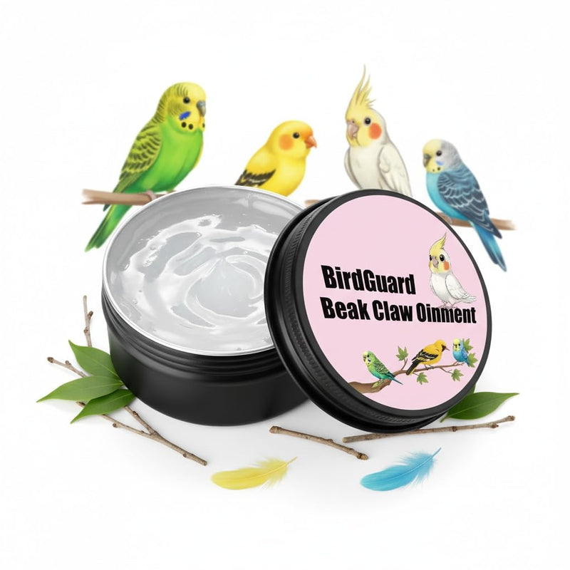 XANADU Bird Beak Oil & Feet Ointment, BirdGuard Balm for Parrot Beak Care & Cracked Claws, Moisturizing Relief for Dry Beaks & Skin, Budgies & Cockatiels