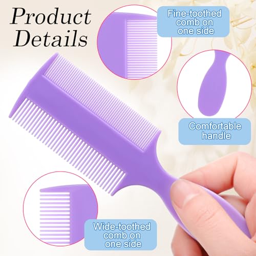 6 Pcs Baby Double Sided Fine Teeth Comb Dandruff