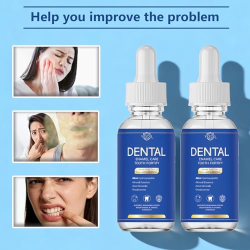Advanced Enamel Repair Liquid to Support Repair & Remineralization, ProtectionTeeth and Helps Shield Against Early Cavities, Transparent Daily Dental Care Solution (2 Pack) 2 Fl Oz (Pack of 2)