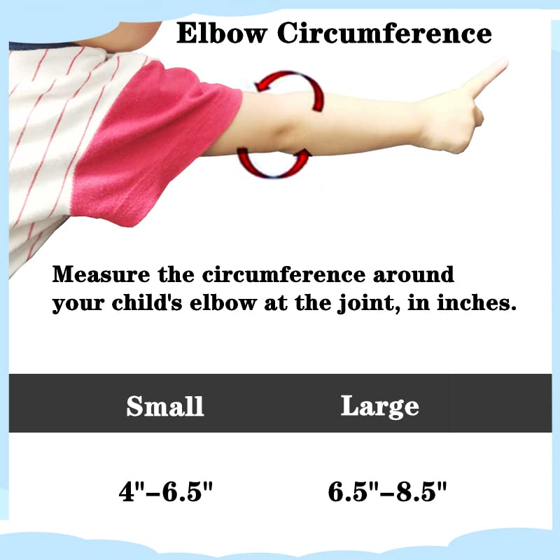 2PCS Elbow Immobilizer Splint & Arm Restraint Wrap for Babies Kids-Stop HAND-TO-FACE habits Stop Thumb Sucking Habit, Scratching Face, Pulling Hair (LARGE-2PCS) Large(2pcs)