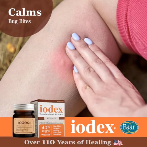 Baar Iodex Topical Ointment, 4.7% Iodine, 1 oz 1 Ounce (Pack of 1)