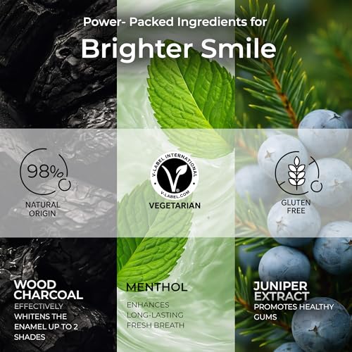 SPLAT Blackwood Charcoal Toothpaste, Fluoride-Free, 2.5 fl oz