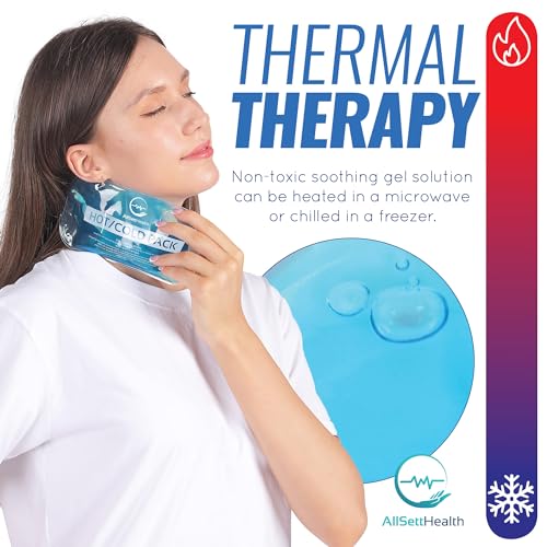 7 Piece Reusable Ice Packs for Injuries, Gel Ice Packs for Cold Therapy (Variety) 7 Pack