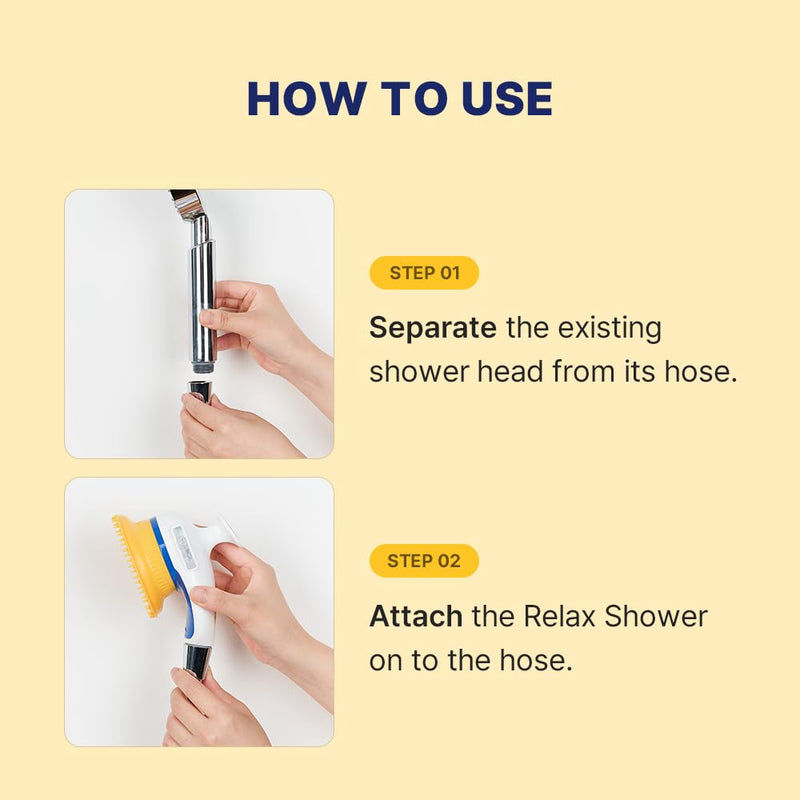 [PETHROOM] Pet Relaxing Grooming Brush Scrubber Shower Wash Head Attachment for Dogs and Cats Spa Washing & Bathing | Dog Cat Hair Deshedding Splash Shield | Massage Rubber Bath Tool - BeesActive Australia
