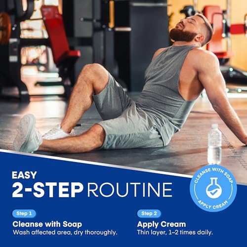 Hermon Balanitis Treatment for Men Relief Kit: Soothing Cream 2oz & Clotrimazole 1% Cleansing Soap 4oz – Helps Relieve Redness, Itching & Irritation – Gentle Care for Sensitive Areas