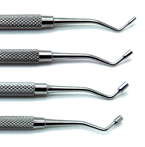 Dental Amalgam Filling Serrated Plugger 720-1, 721-2, 722-3, 723-4 Double Ended 1.2mm/1.5mm, 1.9mm/2.2mm, 2.4mm/2.7mm, 2.8mm/3.1mm Restorative 4 Pieces Instruments