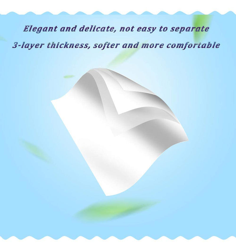 Car Tissue Refill, Disposable Facial Tissues, Face Towel, Tissues Travel Size Pack For Purse, 12 Packets, 360 Sheets, Soft And Comfortable - BeesActive Australia