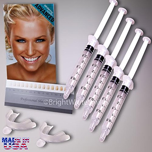 Bright White Smiles - 35% Teeth Whitening Kit - Tooth Gel Whitener and Trays Included - Made in The USA - Ships from Oral Care Dental Laboratory