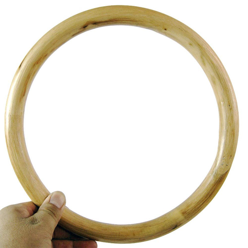 Wing Chun Rattan Ring (11 Inch) Natural Wood Wing Tsun Kung Fu Wrist Hand Legs Strength Martial Arts Training Equipment - BeesActive Australia