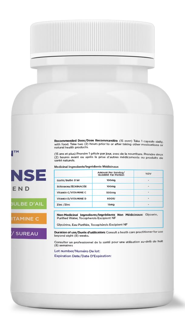 Maximum Slim Powerful 6-in-1 Immune Support Supplement with Zinc, Vitamin C, Elderberry, Vitamin D, Echinacea, & Garlic, 60 Count