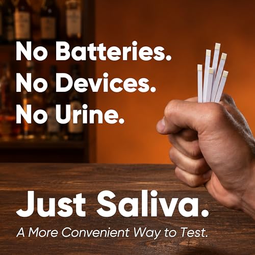 Prime Screen Saliva Alcohol Test Strip, High Accurate Home Test, Result in 2 Minutes - 10 Tests
