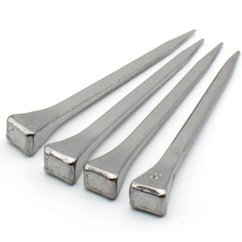 FDXGYH 50pcs E3 Length 45mm/1.8inch Horseshoe Nails Carbon Steel Horseshoe Tools for Fixed Lead or Glass(Silver) - BeesActive Australia