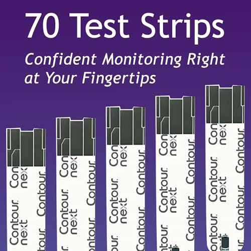 Ascensia Contour Next Blood Glucose Diabetes Test Strips, 70 Count 70 Count (Pack of 1)