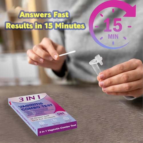 Vaginitis Test Kit, Rapid Screening for Common Vaginal Discomfort Causes – at-Home Self Test for Women – Fast, Easy & Accurate – 1 Test