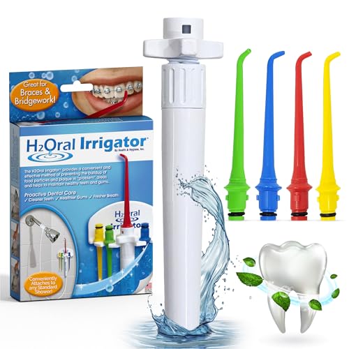 Oral Irrigator - Shower Water Flosser for Healthy Teeth and Gums Made in USA