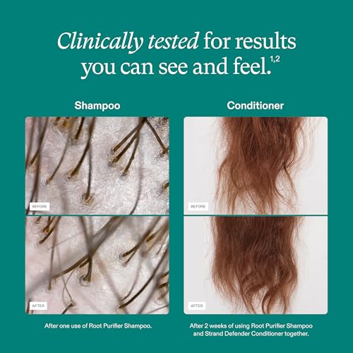 Nutrafol Shampoo, Cleanse and Hydrate Hair and Scalp, Improves Hair Volume, Strength and Texture, Physician-formulated for Thinning Hair, Color Safe, Sulfate Free 2 Fl Oz (Pack of 2)