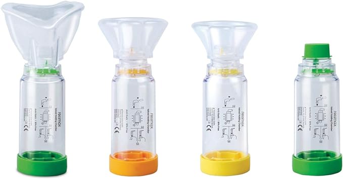 Navis 7-4908-03 Aero Spacer Inhalation Aid with Mask Medium Size 1-5 Years Old Orange - BeesActive Australia