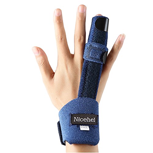 Finger Extension Splint for Trigger Finger, Mallet Finger, Finger Knuckle Immobilization, Finger Fractures, Wounds, Post-Operative Care and Pain Relief (10) 10