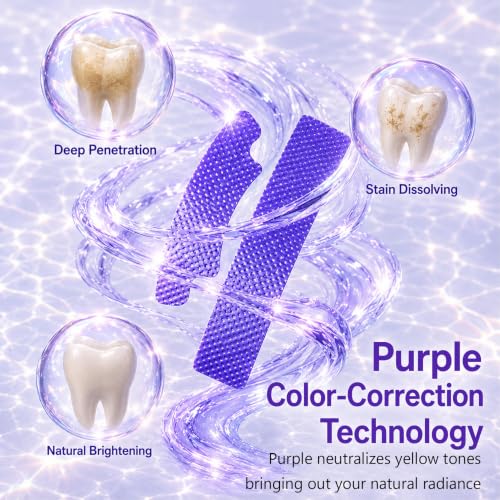 Purple Teeth Whitening Strips | Instant Color Correction & Smile Bright 2PCS