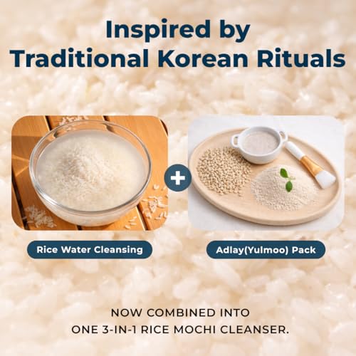 Seedlab Seed& Rice Glow Reset Cleanser - Korean Rice Face Wash for Exfoliating, Deep Cleansing&Pore Care - Gentle Daily Facial Cleanser - Dermatologist Tested K-Beauty Skincare