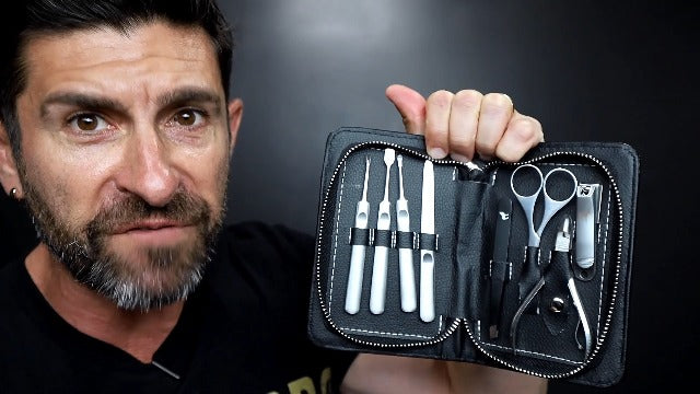 Pete & Pedro 8-Piece Manicure Set Stainless Steel Kit for Men & Women a) 8-Piece Stainless Steel Manicure Set